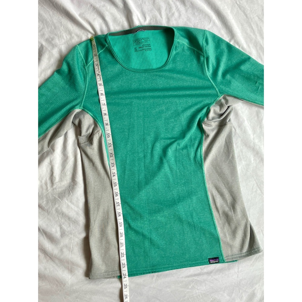 Patagonia Midweight Capilene Baselayer Long Sleeve Top Green XS Women - Picture 6 of 7